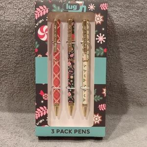 Lug Pens 3 Pack - Holiday Treats - New In Box